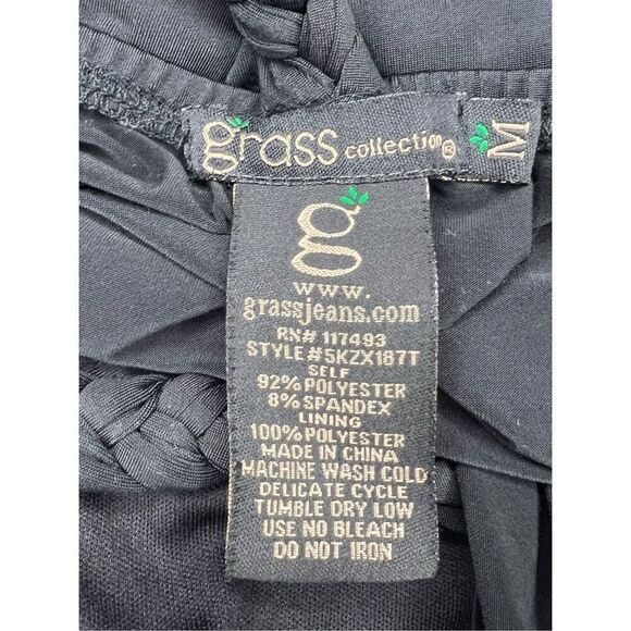 Vintage Grass Collection Women’s Medium Babydoll Halter Top Back Tie Black Y2K - Picture 7 of 7